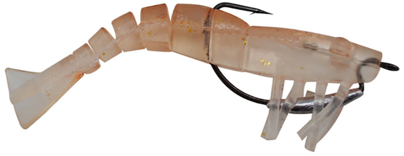 Vudu Weedless Shrimp 3.5In 1/8Oz 2Pk Clear