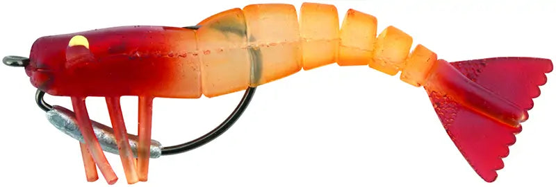 Egret Vudu Weedless Shrimp 3.5In 1/8Oz 2Pk