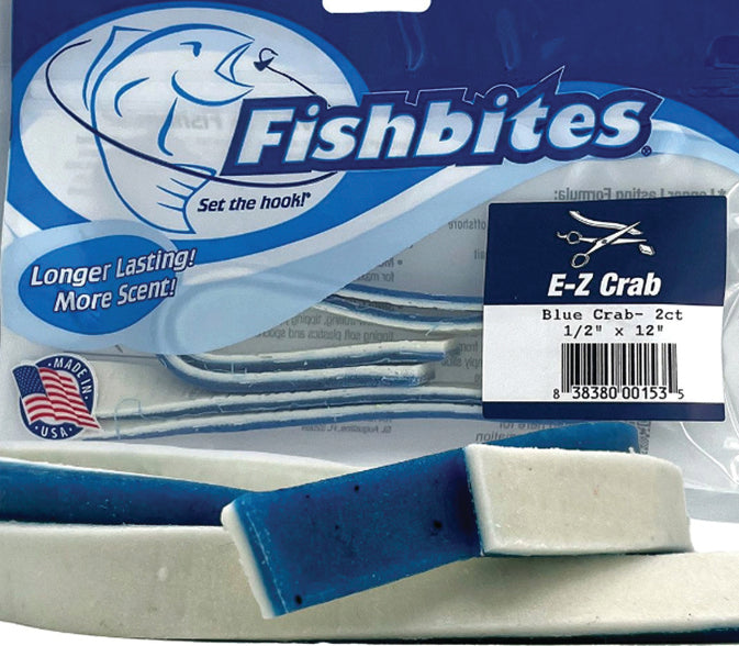 Fishbites E-Z Crab 12In  2Ct Blu Crab Long