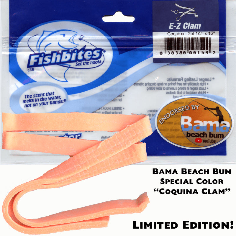 Fishbites E-Z Clam 12In 2Ct Coquin Long Las