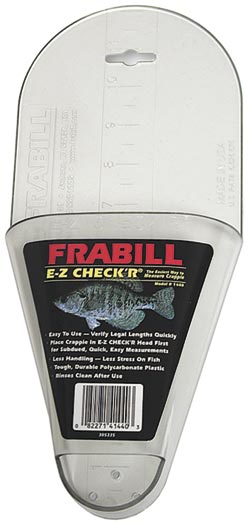 Frabill Crappie Ez Checker Measures To 12In