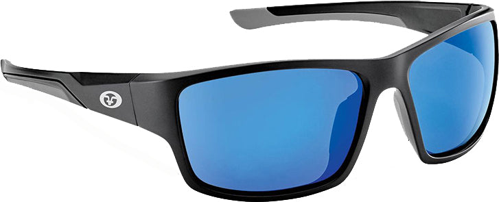 Flying Fisherman Plrzd Sand Bank Sunglass Matte Black/Blue Mirror