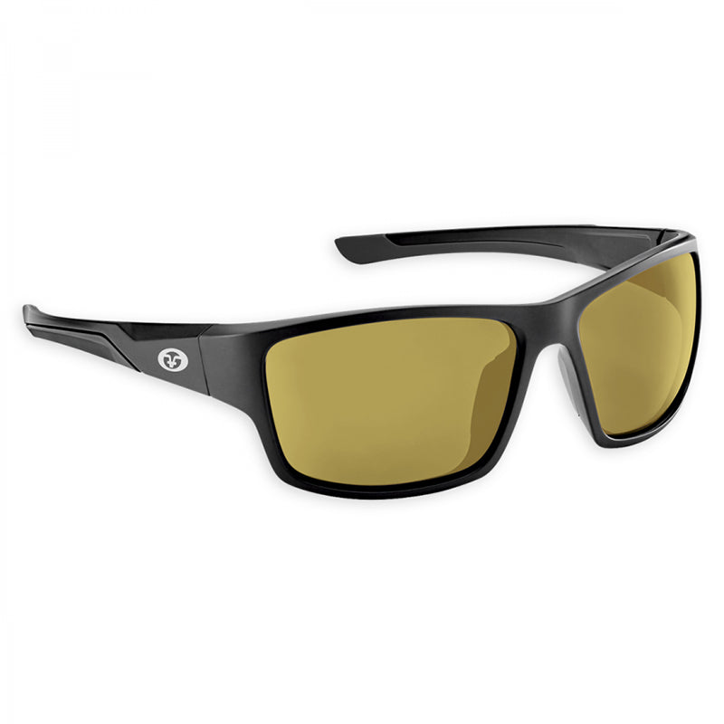 Flying Fisherman Plrzd Sand Bank Sunglass Black/Yellow-Amber