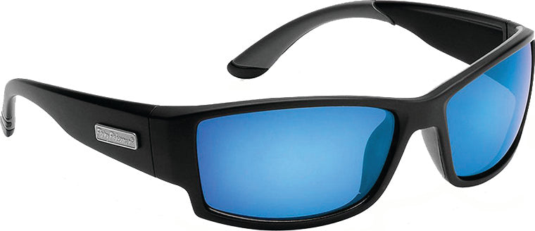 Flying Fisherman Plrzd Razor Sunglass Black Smoke/Blue Mirror