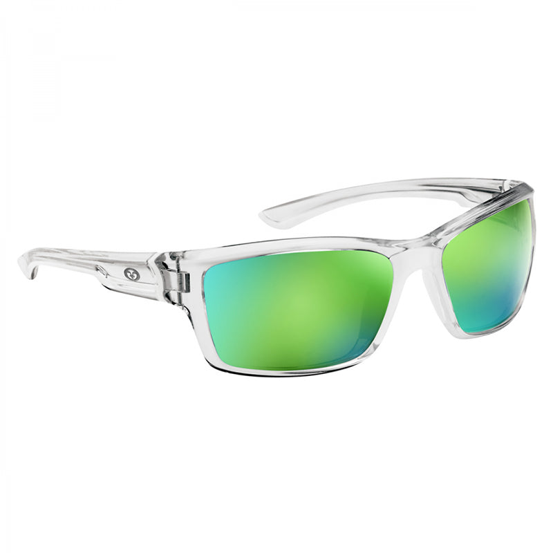 Flying Fisherman Plrzd Cove Sunglass Crystal Amber/Green Mir