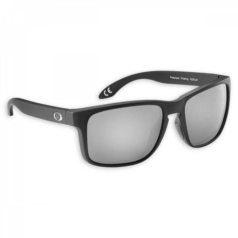 Flying Fisherman Plrzd Lagoon Jr Sunglass Matte Black/Slvr Mirror