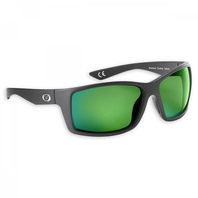 Flying Fisherman Plrzd Rafter Jr Sunglass Matte Black/Green Mirror