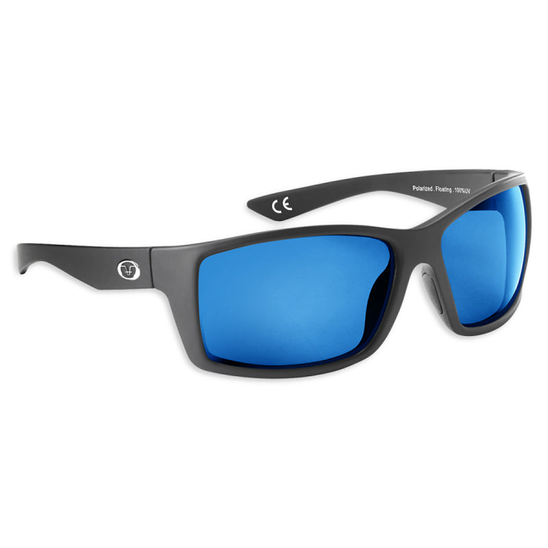 Flying Fisherman Plrzd Rafter Jr Sunglass Matte Black/Blue Mirror