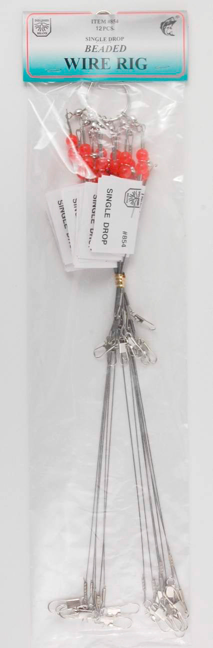 F.J.Neil Beaded Leader 1-Drop Wire 70# 36Ring