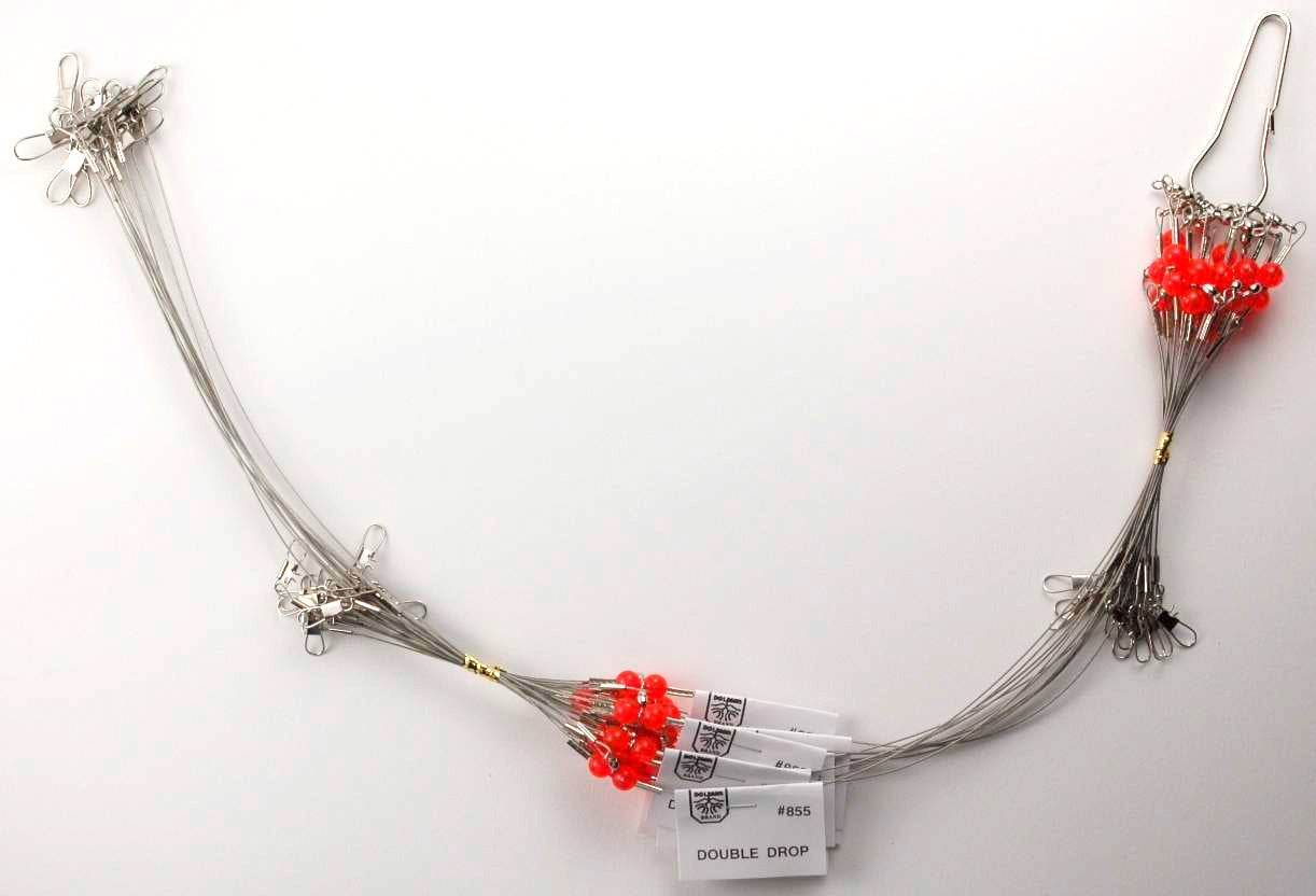 F.J.Neil Beaded Leader 2-Drop Wire 70# 36Ring