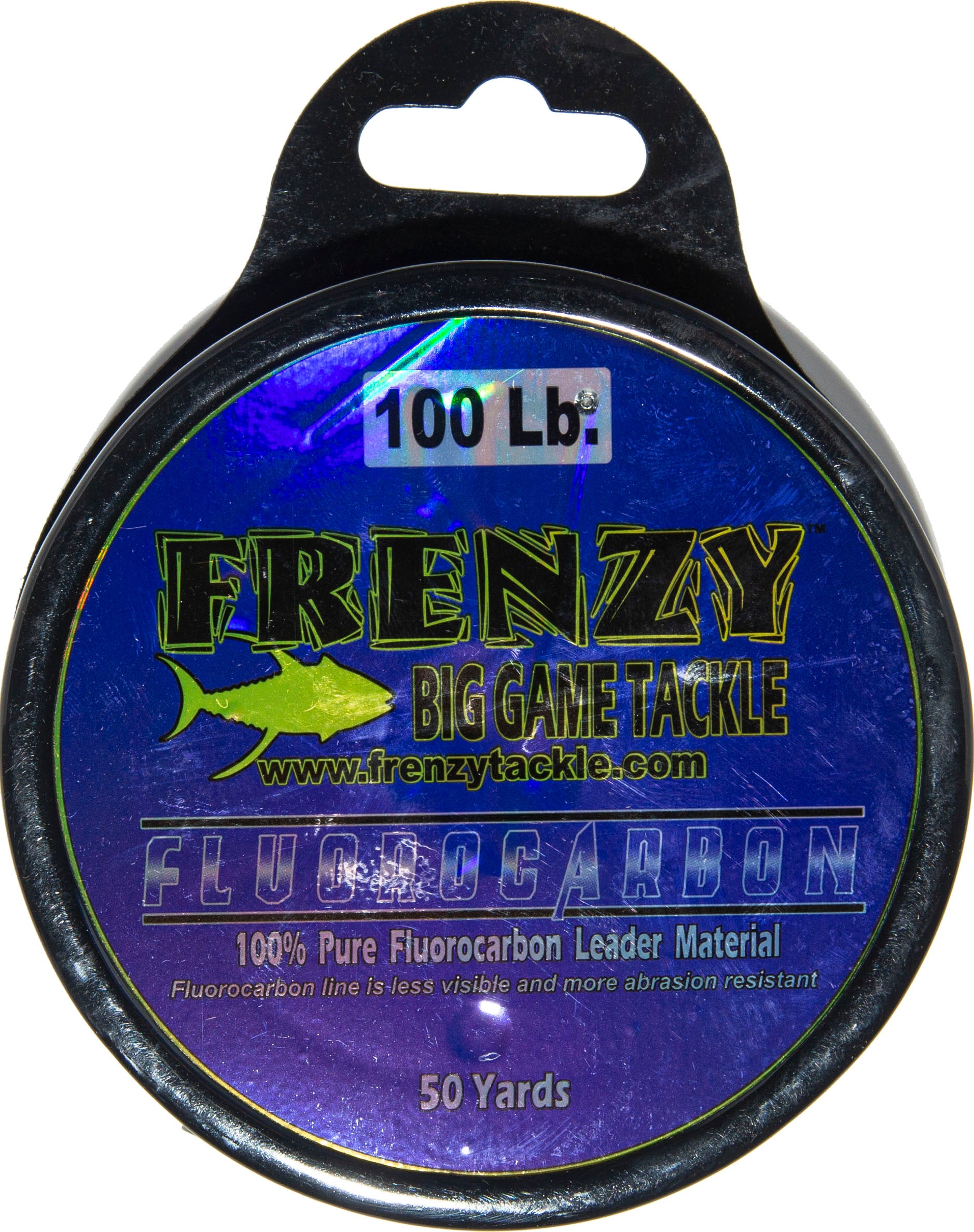 Frenzy Big Game Fluorocarbon Leader 50Yd 100Lb Clear