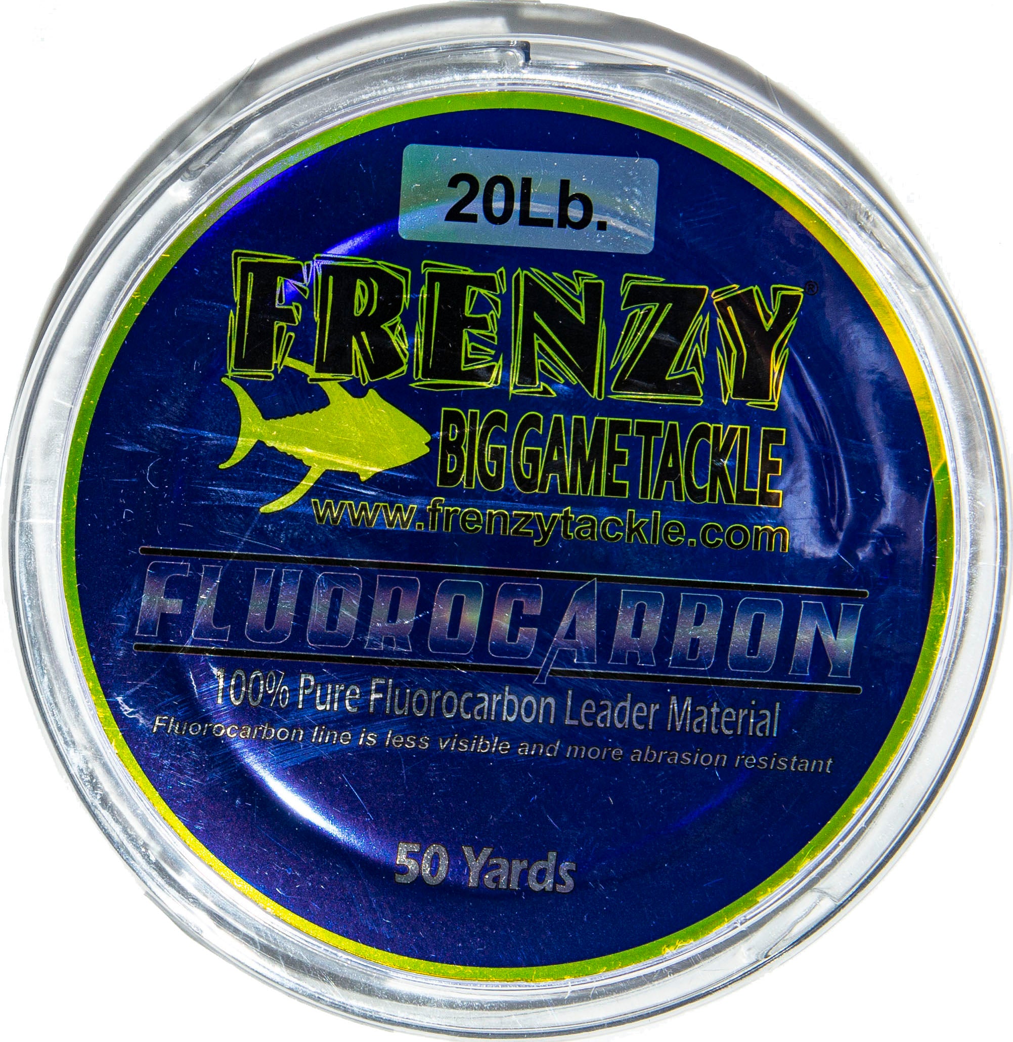 Frenzy Big Game Fluorocarbon Leader 50Yd 20Lb Clear