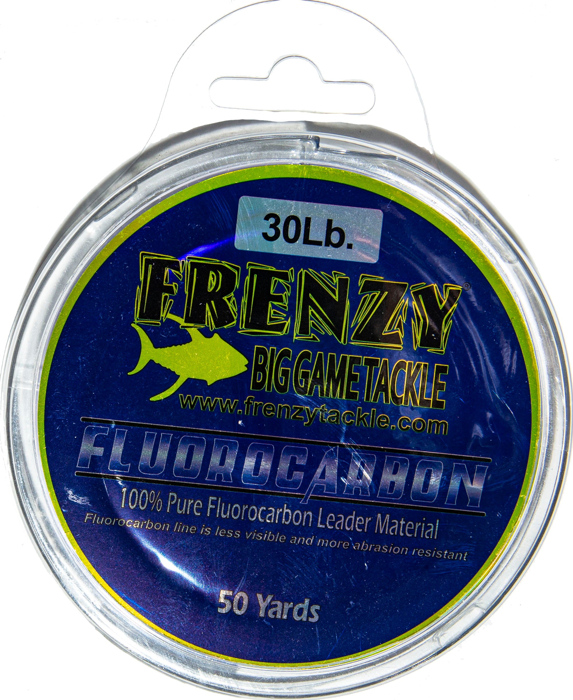 Frenzy Big Game Fluorocarbon Leader 50Yd 30Lb Clear