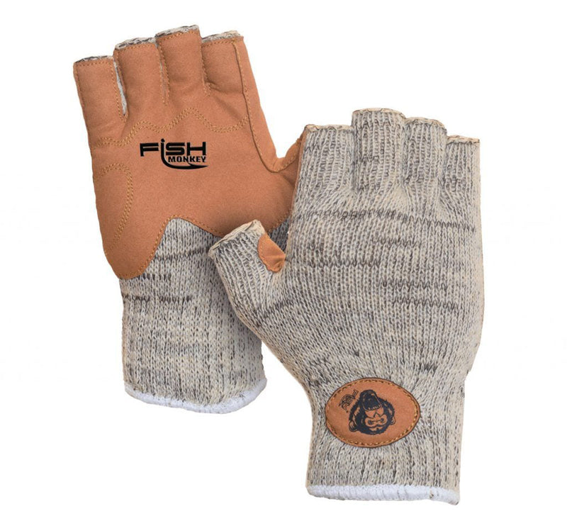 Fish Monkey 1/2 Finger Wooly Glove L/Xl