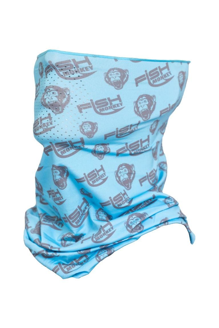 Fish Monkey Face Guard Upf50+ Light Blue