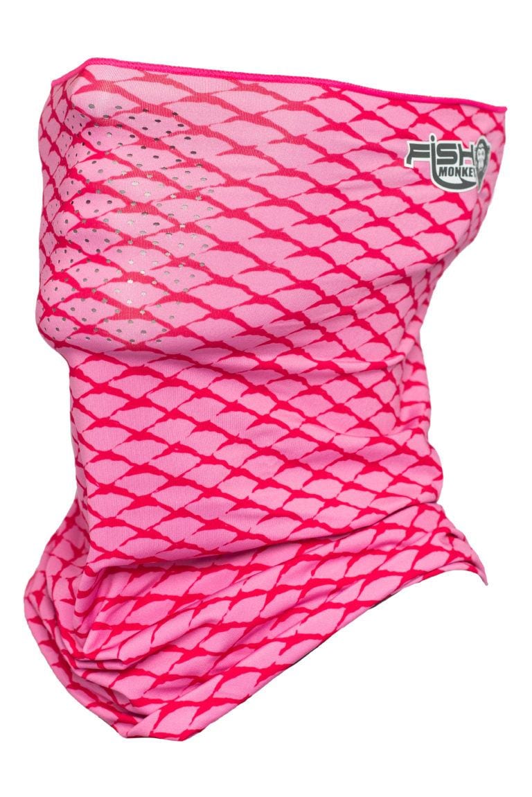 Fish Monkey Face Guard Upf50+ Pink Scales