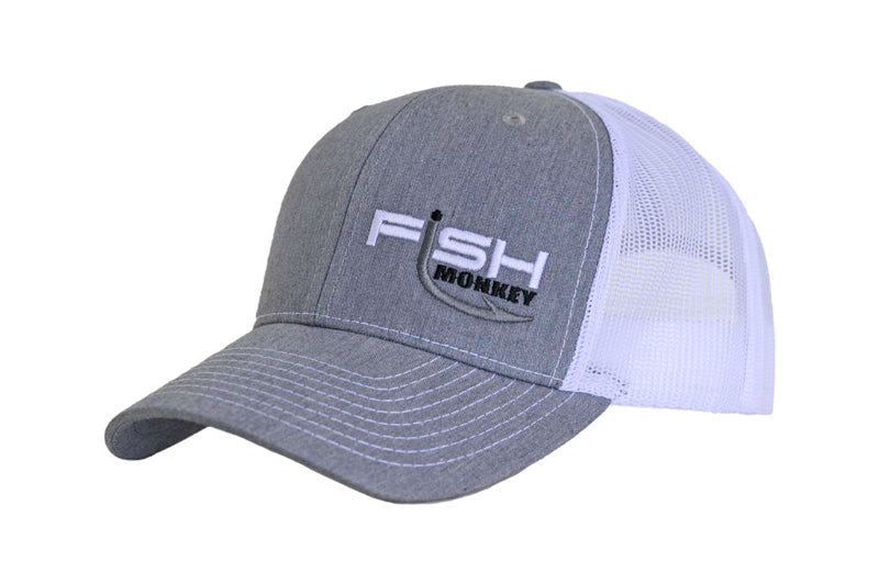 Fish Monkey Fish Monkey Meshback Cap Osfm Heather Grey/White