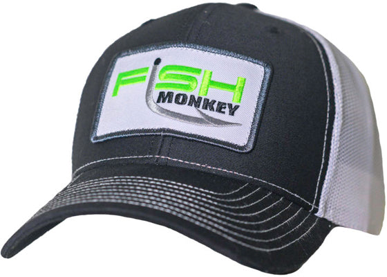 Fish Monkey Mr Patch Meshback Cap Osfm Black/White