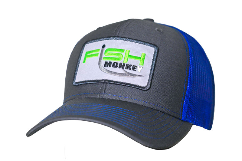 Fish Monkey Mr Patch Meshback Cap Osfm Charcoal/Royal