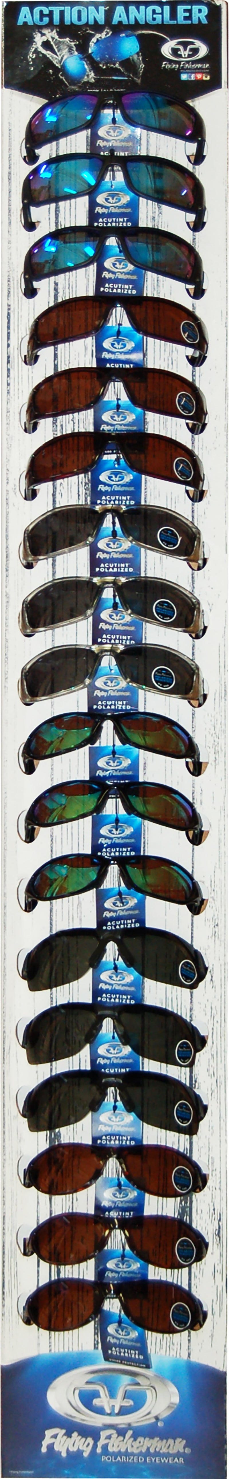 Flying Fisherman Polarized Sunglass Disp 18Pc Displ 24 Sunglass