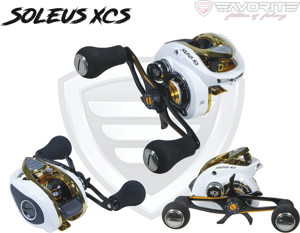 Favorite Soleus Xcs Reel-Wht/Gld Baitcast 10+1Bb 7.3:0