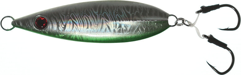 Frenzy Big Game Angry Flutter Jig-Rigged 7Oz W/2 Assist Green
