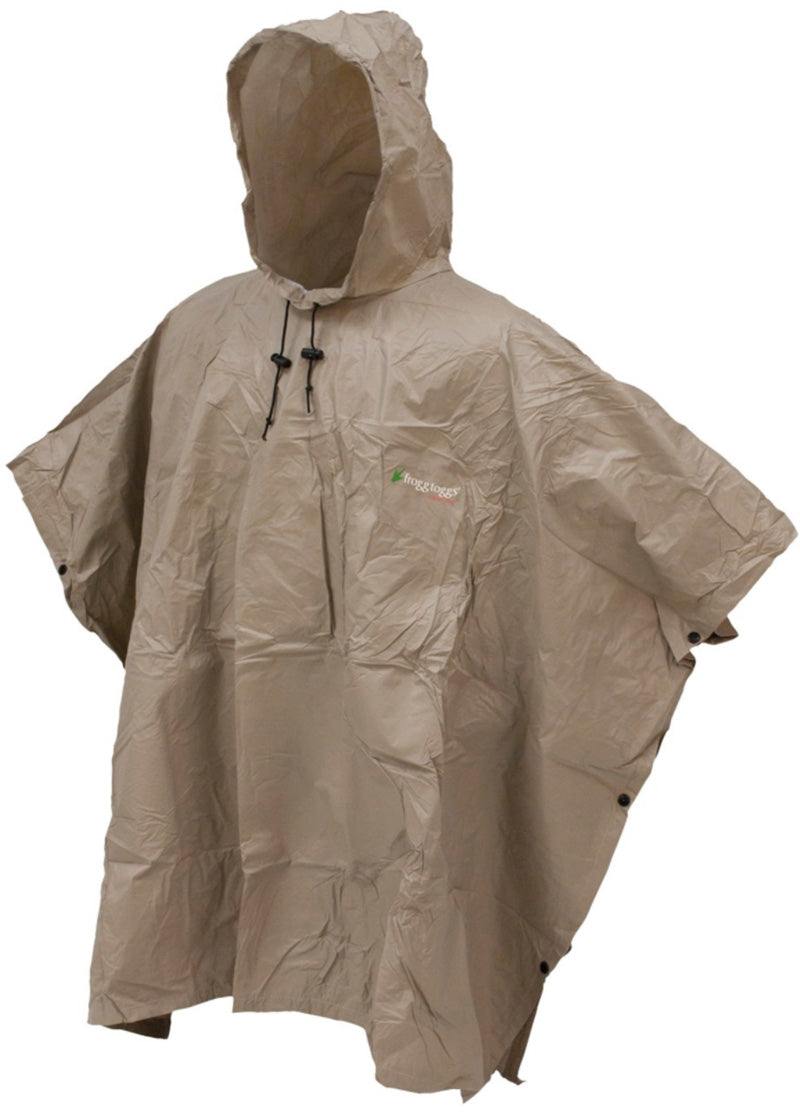 Frogg Toggs Ultra Lite2 Poncho Khaki 1Sz