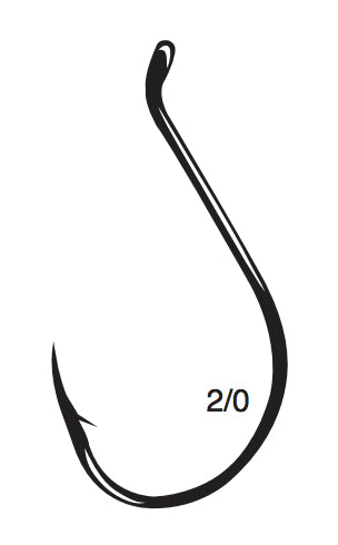 Gamakatsu Octopus Offset Hook Black 2/0 6Pk