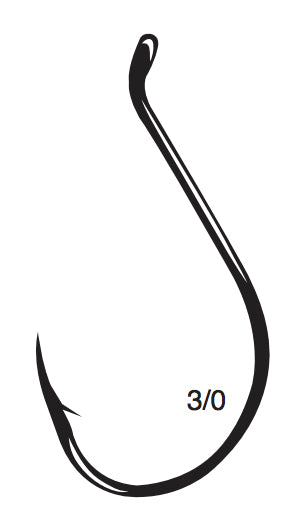 Gamakatsu Octopus Offset Hook Black 3/0 6Pk