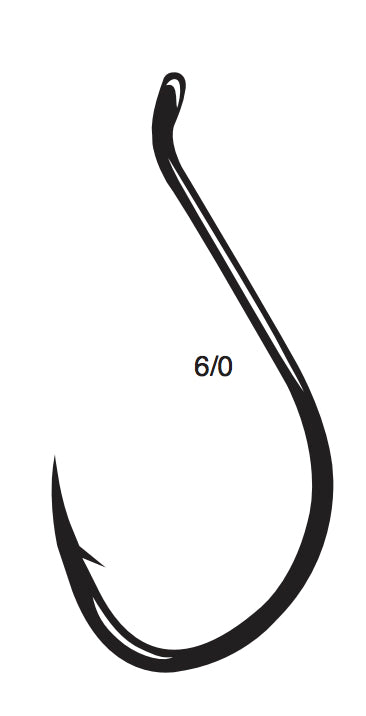 Gamakatsu Octopus Offset Hook Black 6/0 6Pk
