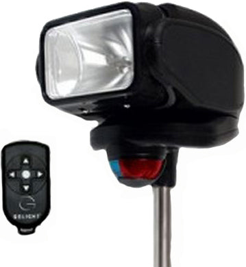 Golight Gobee Search/Navig Light Black Stanchion Mount