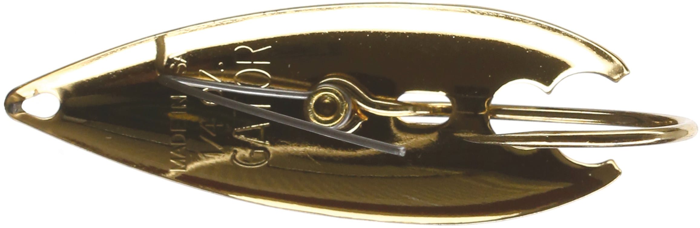 Gator Lures Weedless Spoon 1/4Oz Gold Plain