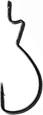 Gamakatsu Skip Gap Ewg Worm Hook Black 2/0 6Pk
