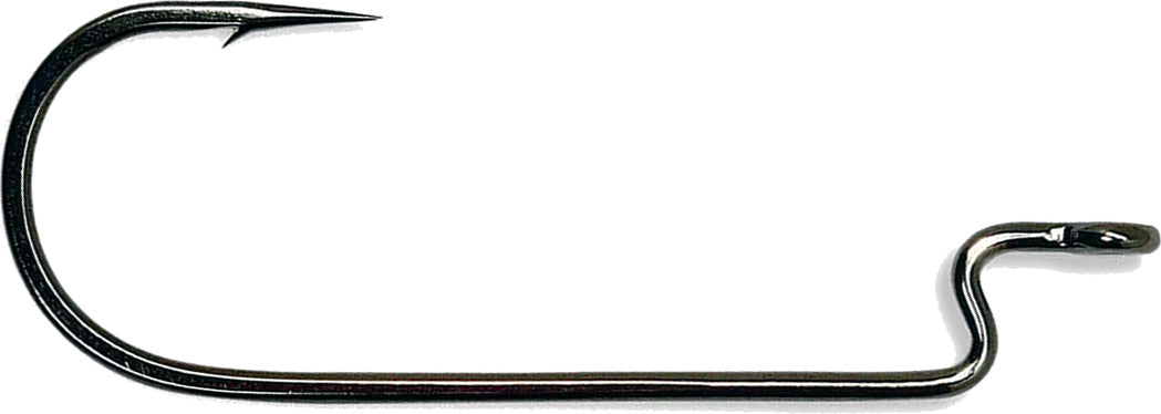 Gamakatsu Superline Rb Worm Hook Black Offset 4/0 4Pk
