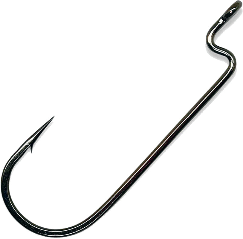 Gamakatsu Superline Rb Worm Hook Black Offset 5/0 4Pk