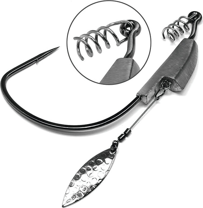 Gamakatsu Springlock Spinner Hook Black 5/0 1/4Oz 1Pk
