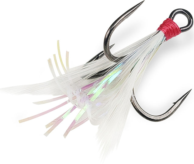 Gamakatsu G-Finesse Dressed Treble Nano Sz2 White/Tined 2Pk