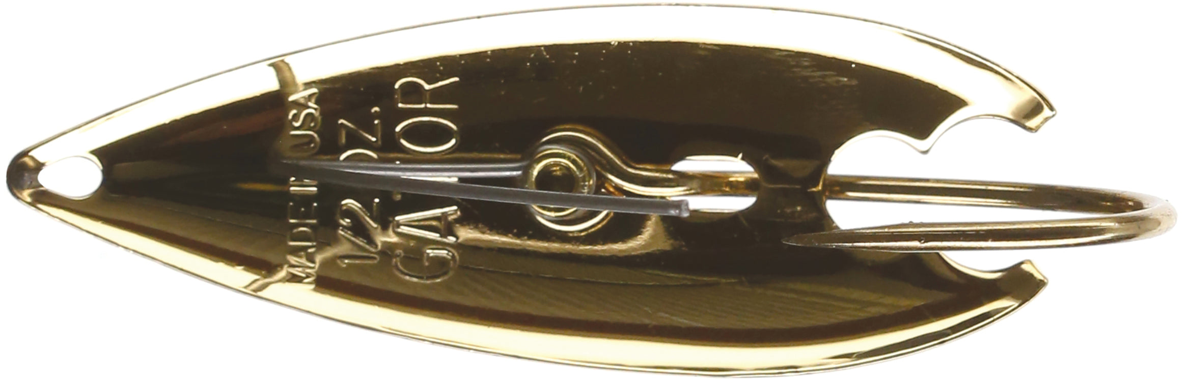 Gator Lures Weedless Spoon 1/2Oz Gold Plain