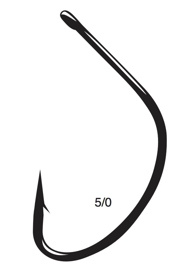 Gamakatsu Wide Gap Shiner Hook Black 5/0 4Pk