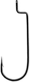 Gamakatsu Offset Wide Worm Hook Black 1/0 6Pk