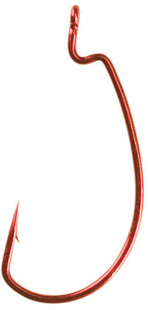 Gamakatsu Superline Ewg Worm Hook Red Offset 2/0 5Pk
