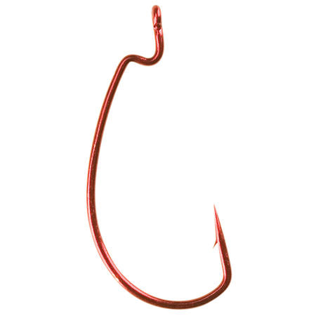 Gamakatsu Superline Ewg Worm Hook Red Offset 5/0 4Pk