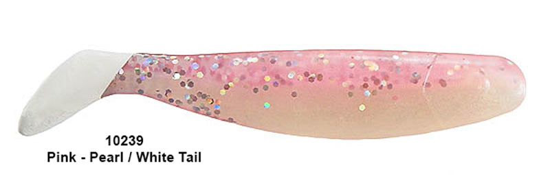 Hogie Major Minnows 4In 10Pk Pink Prl/Wht Tl