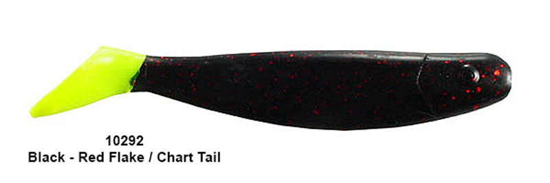 Hogie Major Minnows 4In 10Pk Blk/Red Flk/Cht