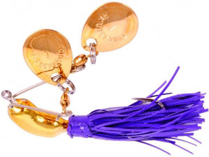 Hildebrandt Nugget Spinnerbait 1/4Oz Gold Blades-Purple