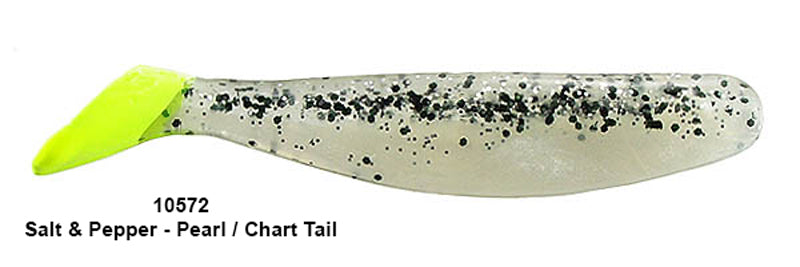 Hogie Major Minnows 4In 10Pk S&P Pearl/Chart