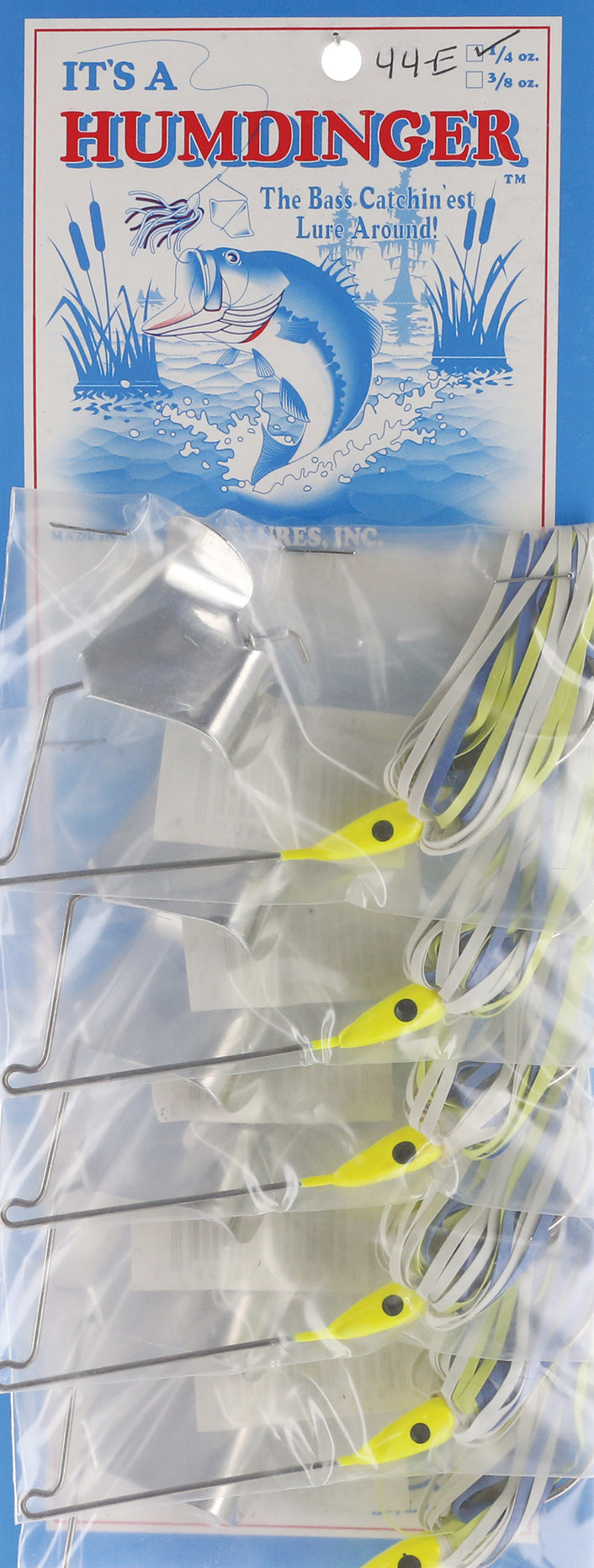 Humdinger Buzz-Bait 1/4Oz Slv Bld-Blu/Wht/Ch