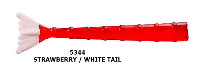 Hogie Superjack Shrimp Tails 4In 6Pk Straw/White Tl