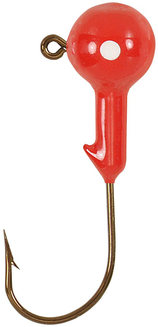 H & H Ball Jig Head 1/16Oz 10Pk Red