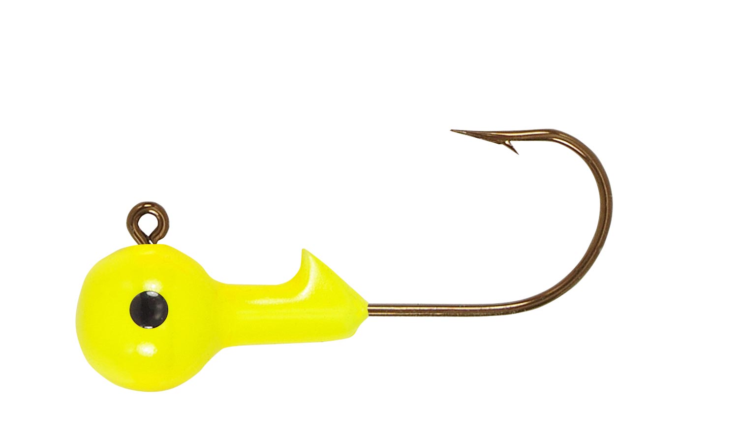 H & H Ball Jig Head 1/16Oz 10Pk Chartreuse
